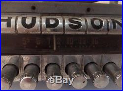 Vintage 1951 Hudson Car AM Radio Push Button