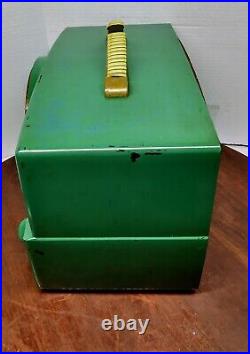 Vintage 1952 Zenith Aqua Green AM/FM Radio Model K725 Parts Or Repair