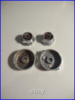 Vintage 1953 Buick Set of 4 Metal Radio Knobs Electronic Parts & Accessories