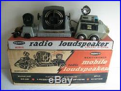 Vintage 1955 Remco Mobile Radio Loud Speaker Signal Truck with Box Parts / Restore
