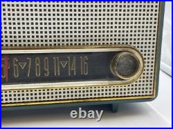 Vintage 1959 Crosley Ranchero T-60 Tube Radio Sherwood Green MCM Parts/Repair