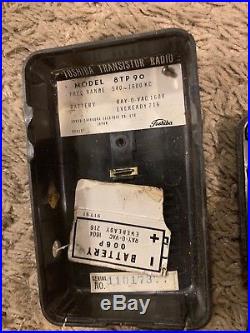 Vintage 1960 TOSHIBA 8TP-90 CONCENTRIC 8 Transistor RadioJapan Parts Or Repair