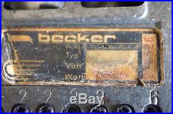 Vintage 1960s Becker Mexico Radio Amplifier Working Guaranteed