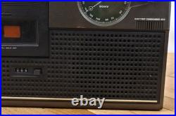 Vintage 1970s SONY CF-1480 2BAND Radio Cassette Recorder for Parts or Repair