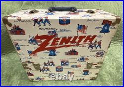 Vintage 1976 ZENITH Radio TV Repairman Case Wood 1776 Edition, Full of 34 parts
