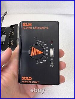 Vintage 1980s KLH S-200 Solo Personal Stereo FM Cassette Walkman Parts/Repair