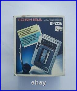 Vintage 1980s Toshiba RT-VS3A AM FM Stereo Cassette Player PARTS AS IS