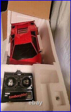 Vintage 1997 Tyco R/C 9.6v Lamborghini Countach UNTESTED (FOR PARTS OR REPAIR)