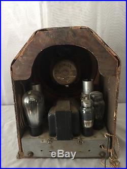 Vintage 30s REMLER MINUETTE TOMBSTONE RADIO #21 Cathedral For Parts