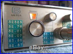 Vintage 6 Meter Ham Radio Loaded With Crystals Parts/repair Regency Hr6 Mobile