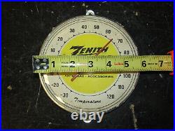 Vintage 6 Zenith Radio, TV, Advertising Thermometer, PARTS-TUBES-ANTENNAS-ACC