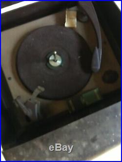 Vintage Admiral Radio Phonograph Record Player Model 6S12N Art Deco Parts Repair