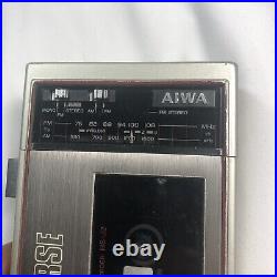 Vintage Aiwa HS-J2 AM/FM Cassetteboy Cassette Boy Recorder Player for parts