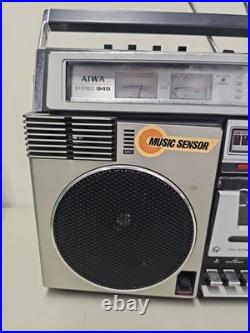 Vintage Aiwa Stereo 945 Radio Tape Deck Parts Or Repair