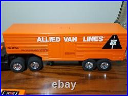 Vintage Allied Van Lines Radio Controlled 18-Wheeler with box FIXER or for PARTS