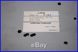 Vintage Alpine 7167 Dual Shaft Radio For Parts or Repair