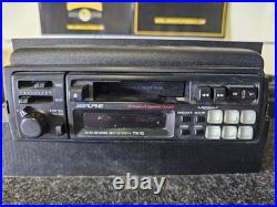 Vintage Alpine 7510 Auto Reverse Cassette Car Stereo AM/FM Radio For Parts