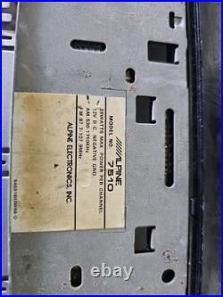 Vintage Alpine 7510 Auto Reverse Cassette Car Stereo AM/FM Radio For Parts