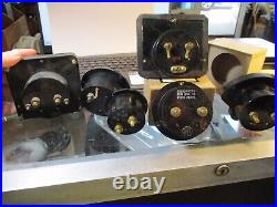 Vintage Ammeter Panel Meter STEAMPUNK, Radio, Parts, Repair Lot of Six