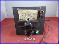 Vintage Antique Unknown Vacuum Tube Radio 6-Band Tuner Turns On Parts/Repair