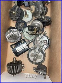 Vintage Antique radio parts, Potentiometers as shown