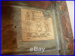 Vintage Art Deco Philco tube Radio Model 602 for repair or parts 39-4567