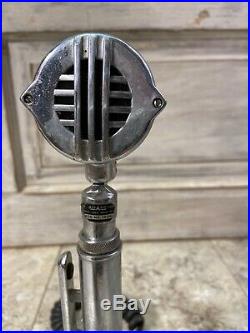 Vintage Astatic 10-DA Microphone & Desk Stand CB Ham Radio Parts or Project