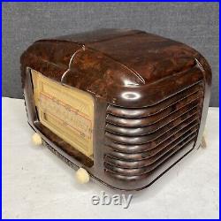 Vintage Astor Mickey Art Deco Tube Radio Brown Bakelite FOR PARTS/REPAIR