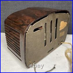 Vintage Astor Mickey Art Deco Tube Radio Brown Bakelite FOR PARTS/REPAIR