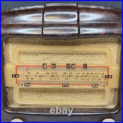 Vintage Astor Mickey Art Deco Tube Radio Brown Bakelite FOR PARTS/REPAIR