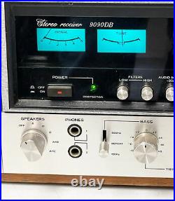 Vintage Audiophile Sansui 9090DB AM/FM Receiver Powers ON Parts or Repair