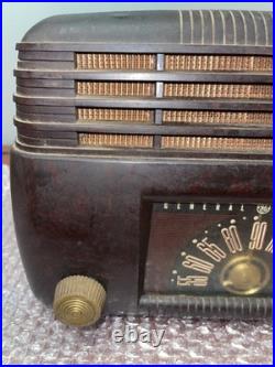 Vintage Bakelite General Electric GE Tube Radio Model 100 Parts Or Restore