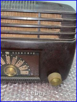 Vintage Bakelite General Electric GE Tube Radio Model 100 Parts Or Restore