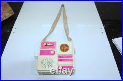 Vintage Barbie Disco Radio Solid State AM With Carry Strap Untested Parts Repair