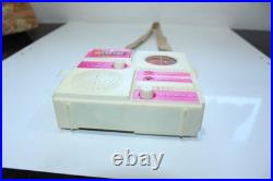Vintage Barbie Disco Radio Solid State AM With Carry Strap Untested Parts Repair