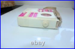 Vintage Barbie Disco Radio Solid State AM With Carry Strap Untested Parts Repair
