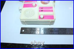 Vintage Barbie Disco Radio Solid State AM With Carry Strap Untested Parts Repair
