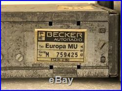 Vintage Becker Europa Mu Stereo Radio Mercedes-benz, Porsche