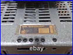 Vintage Becker Europa Tube Style Radio Stereo For parts or Repair