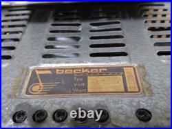 Vintage Becker Europa Tube Style Radio Stereo For parts or Repair