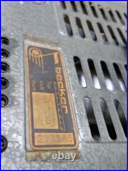 Vintage Becker Europa Tube Style Radio Stereo For parts or Repair