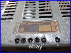Vintage Becker Europa Tube Style Radio Stereo For parts or Repair