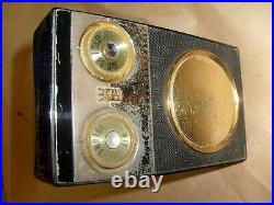 Vintage Black Zenith 500 Royal Deluxe Transistor Radio for Parts or Repair