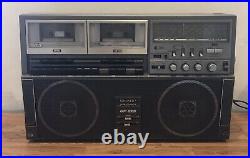 Vintage Boom Box Sharp GF-525 Portable Radio Tape Casettes for Parts Only