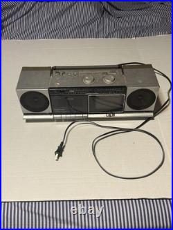 Vintage Boombox Emerson Model 450 With Black And White TV Set Parts Or Repair