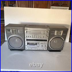Vintage Boombox FISHER PH490K PH-490 Stereo Cassette Radio For Parts Or Repair