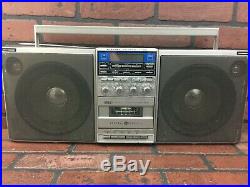 Vintage Boombox General Electric GE 3-6035A AM/FM Radio Cassette PARTS OR REPAIR