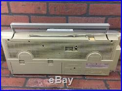 Vintage Boombox General Electric GE 3-6035A AM/FM Radio Cassette PARTS OR REPAIR