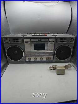Vintage Boombox JVC RC-770JW Stereo Radio Cassette Recorder FOR PARTS EATS TAPES