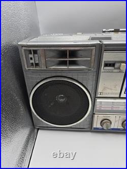 Vintage Boombox JVC RC-770JW Stereo Radio Cassette Recorder FOR PARTS EATS TAPES